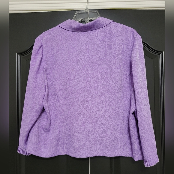 Purple tank dress with matching suit jacket - Picture 5 of 11